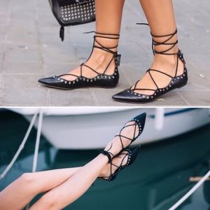 Zara Shoes - Zara Lace Up Flats Zara Shoes - Zara Lace Up Flats